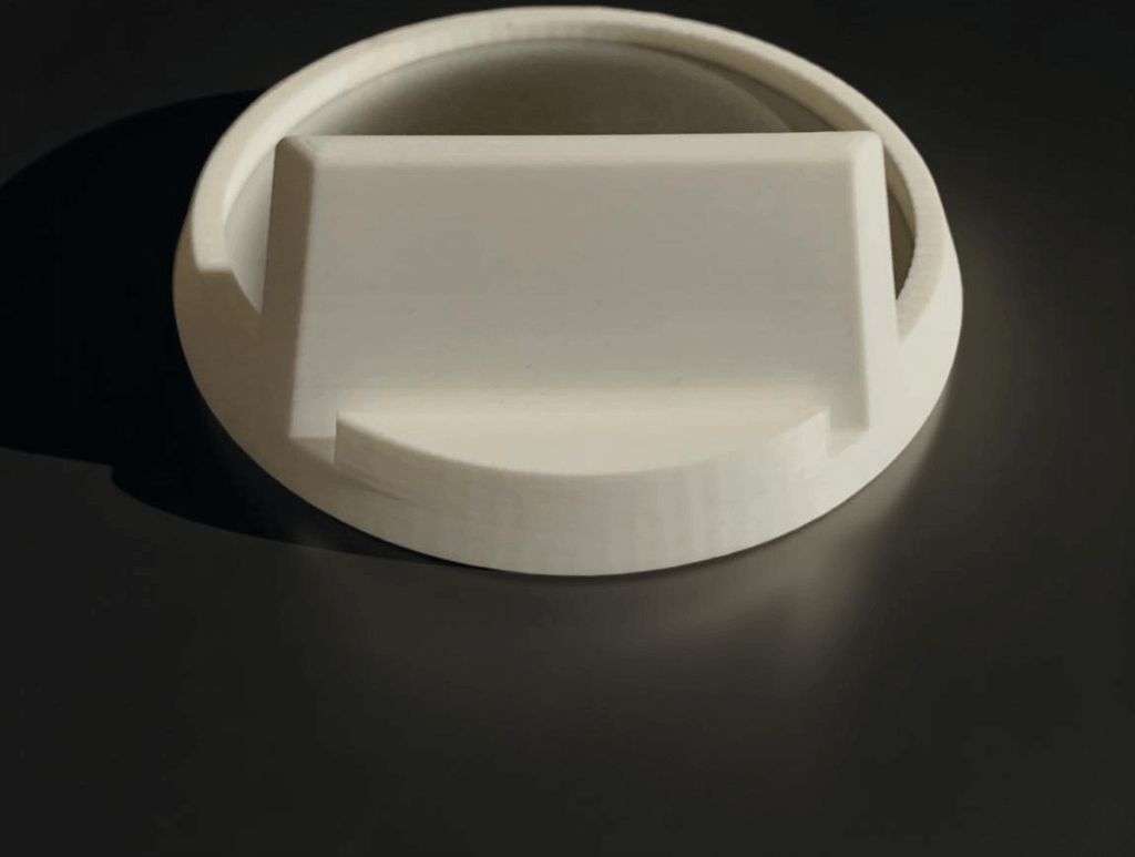 Schlichter Runder Roter Ständer mit stabilem Standfuß für 3D-Bilder oder Lithophane