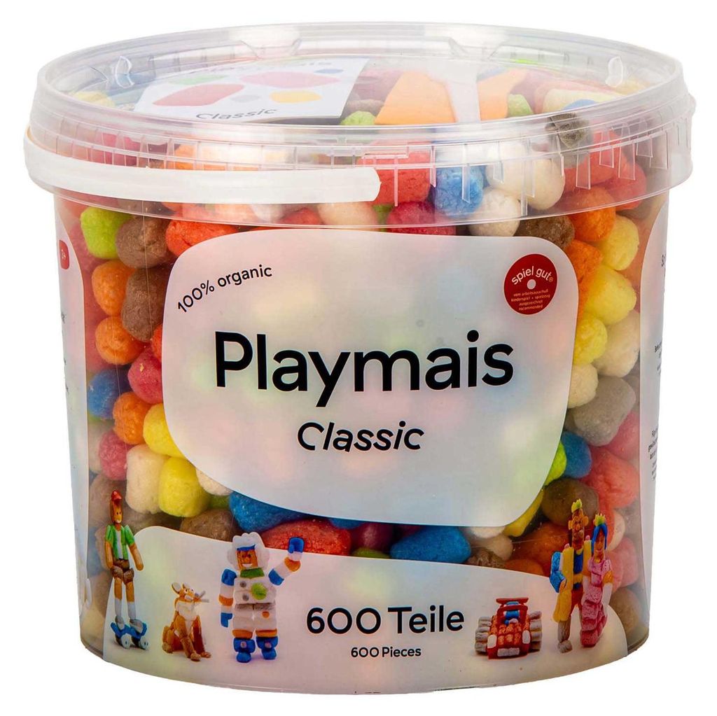 PlayMais Bastelset Eimer mit über 600 bunten Spielzeugteilen