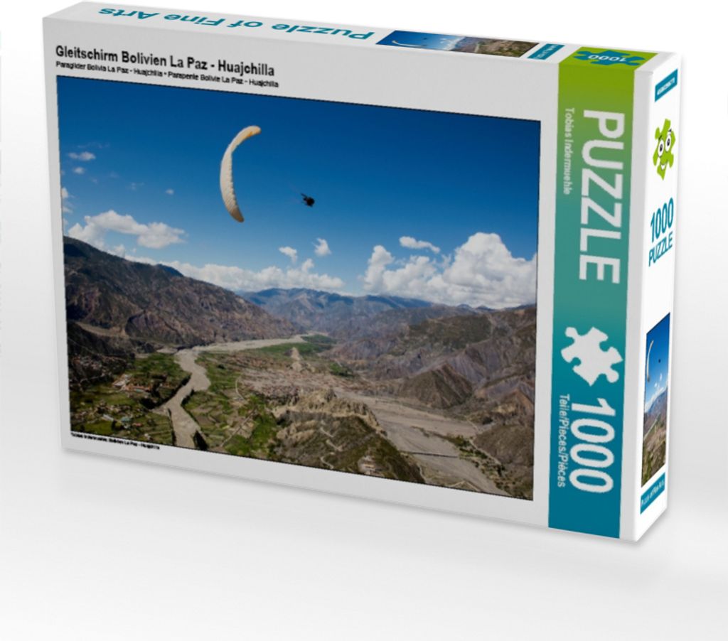 Calvendo Gleitschirm Bolivien La Paz - Huajchilla 1000 Teile Puzzle quer 640x480mm, Indermuehle Tobias; 7375111