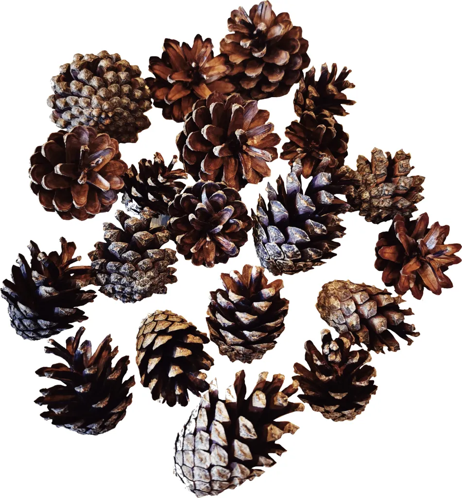 Pommes de Pin Décoratives pour Noël et Artisanat - Lot de 50 Pièces Vraies
