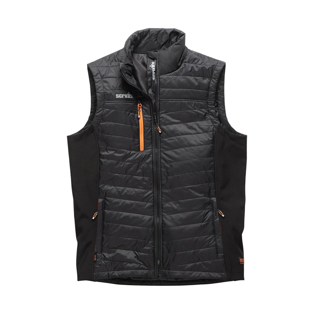 Scruffs - Steppweste „Trade“, schwarz Größe XXL