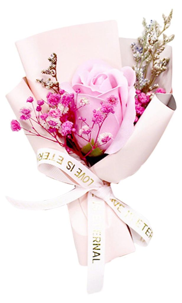 Mini-Aromatherapie-Seifenrosenstrauß, duftendes künstliches Blumenarrangement, Geschenkidee für Weihnachten, Hochzeit, Geburtstag, Valentinstag ...