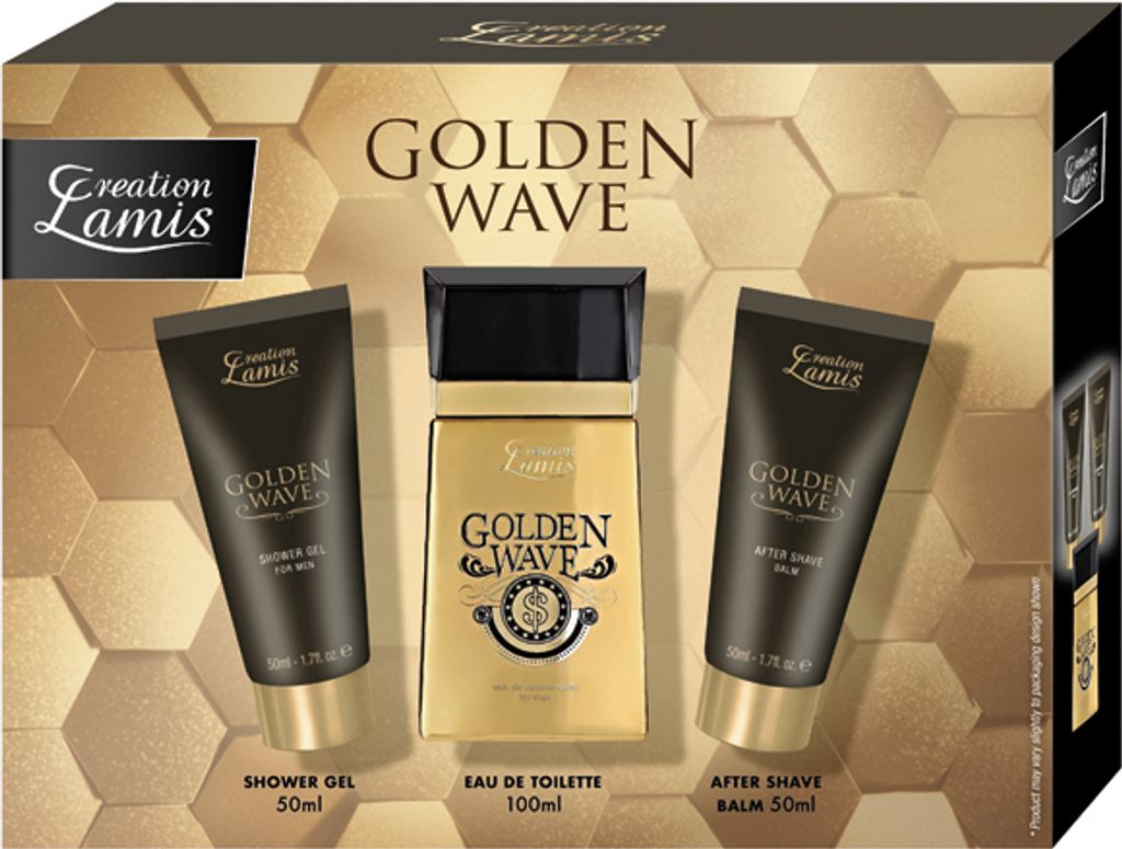 Set regalo profumo da uomo Creation Lamis Golden Wave Immagine del prodotto 