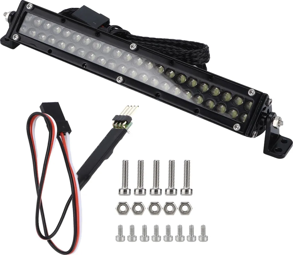 Luminaire LED 1/10 Robuste pour Toiture avec Barre de Commande RC Intégrée