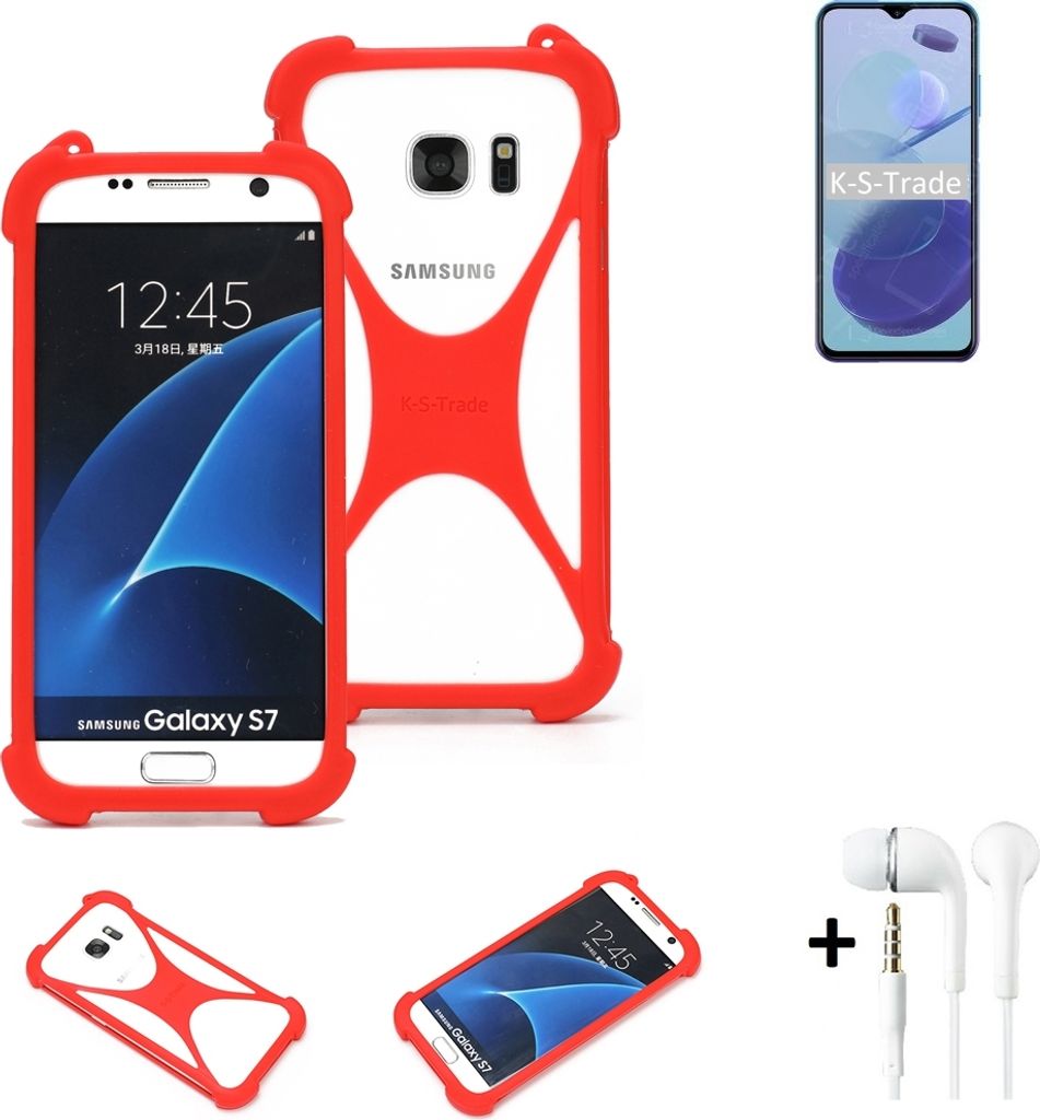 Handy-hülle + Kopfhörer kompatibel mit Ulefone Note 12P Schutz-hülle Bumper Silikon Schutz Hülle Cover Case Silikoncase Silikonbumper TPU Softcase
