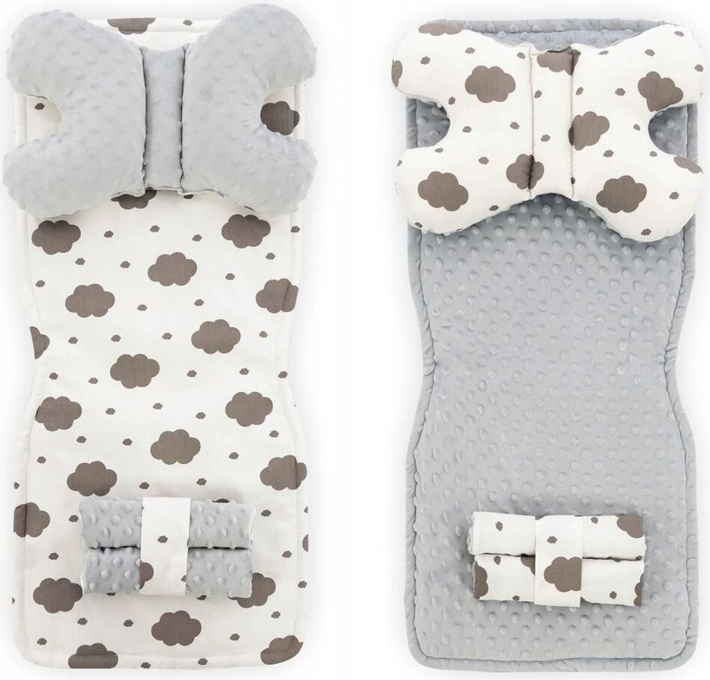 Kinderwagen Sitzeinlage 4In0 Tutumi CLOUD JY03 White Grey