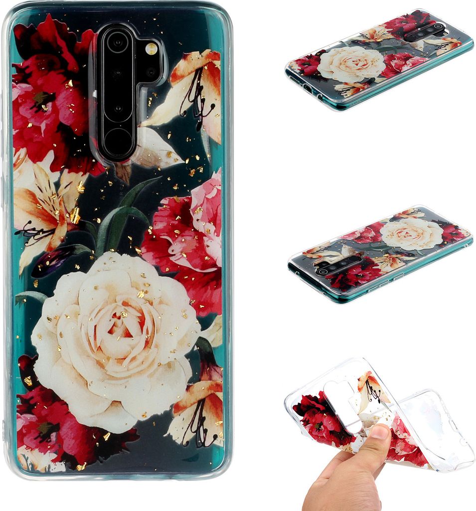 Für Redmi Note 8 / Pro Handy Cover schön lackiert Muster Komfortable Trage TPU Telefon Shell 10