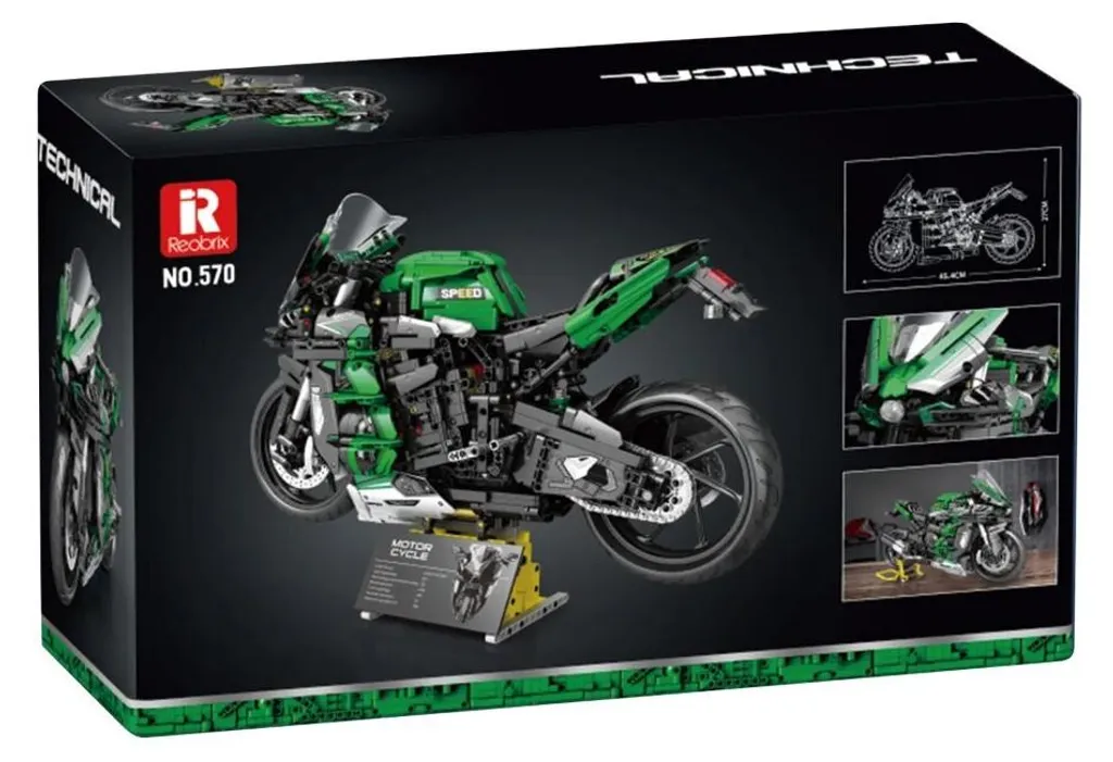 Cadeau Idéal Passionné de Moto : Kit de Construction Technique 570 - 3