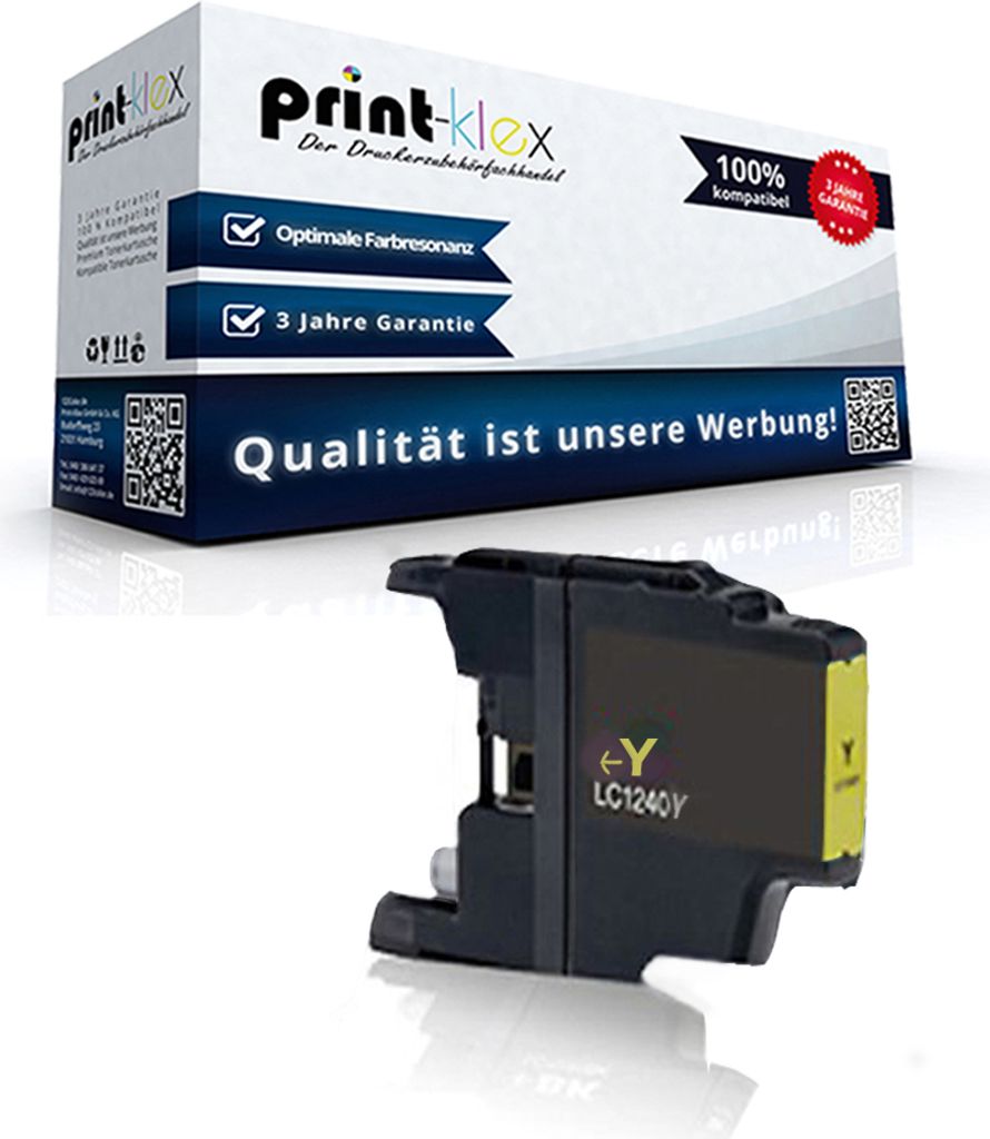 Print-Klex Kompatible Reinigungspatrone kompatibel mit Bother DCPJ525W DCPJ725DW DCPJ925DW MFCJ430W MFCJ5910DW MFCJ625DW MFCJ6510DW LC1240 LC 1240 ...