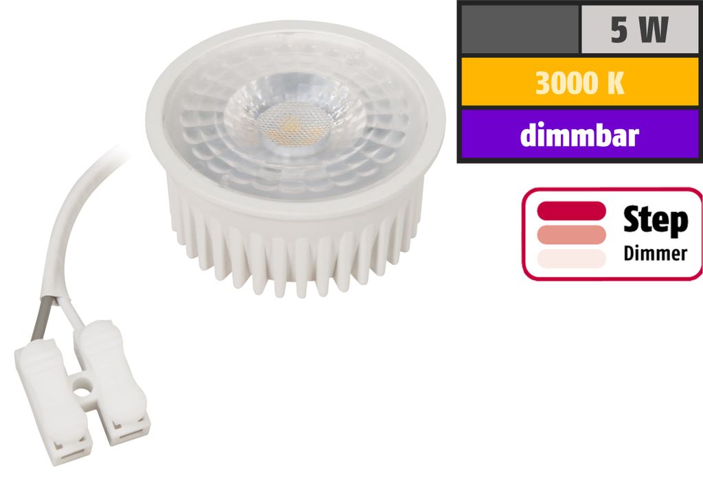 LED-Modul McShine "MCOB", 5W, 400lm, 230V, 50x25mm, Produktbild 
