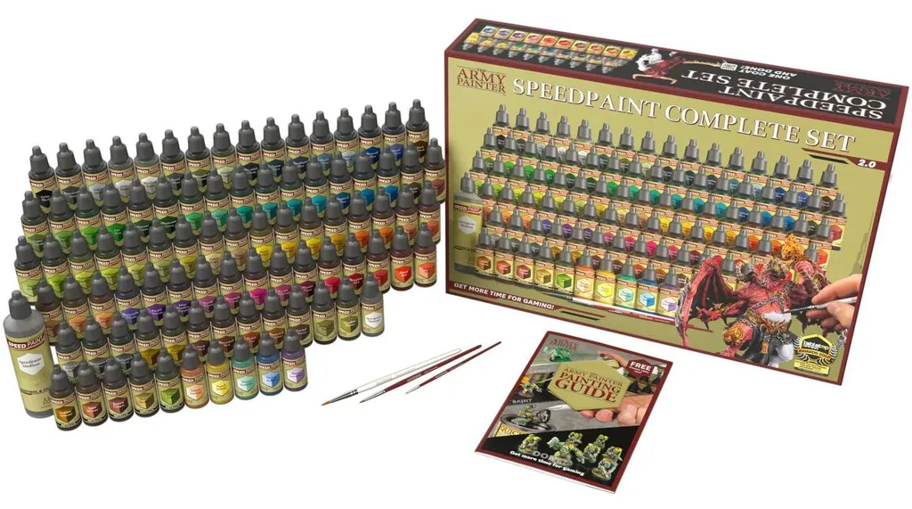 Speedpaint complet 2.0 The Army Painter : kit 50 flacons avec métallisés