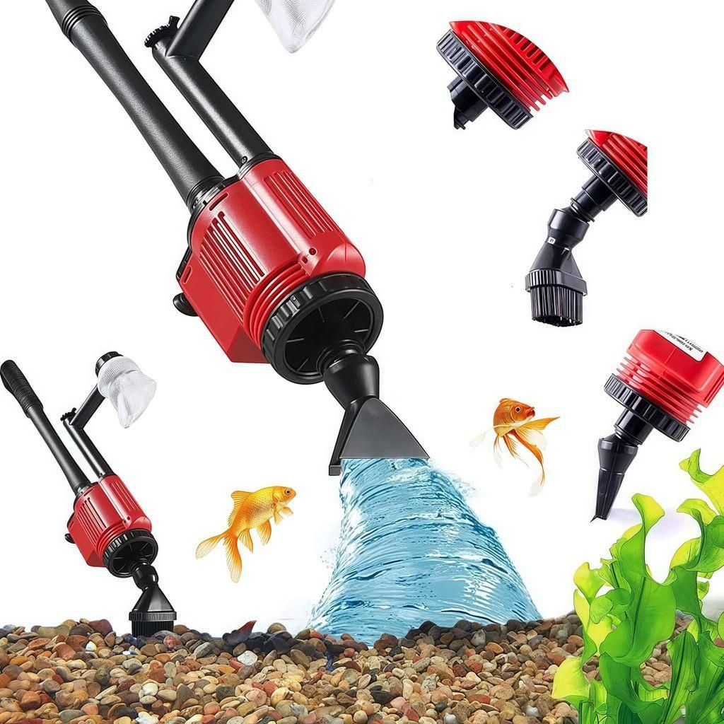 Elektrisch Aquarium Mulmsauger Reiniger, 6-in-1 Produktbild 
