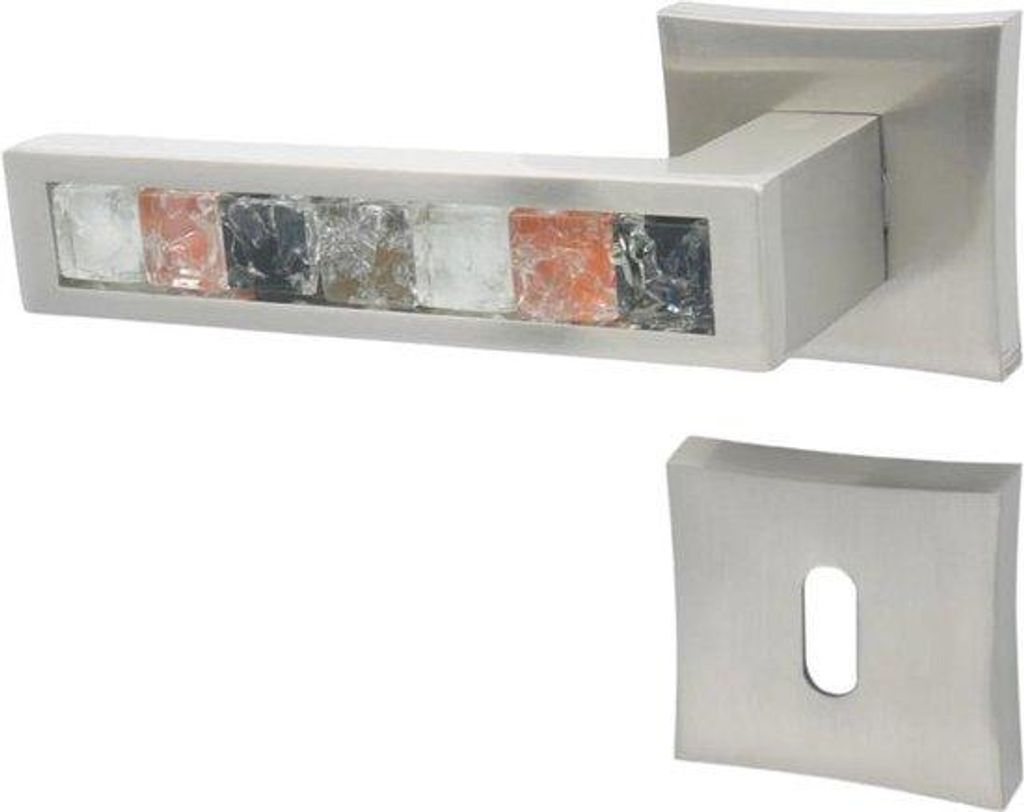 Regenbogensegmentiertes QR-Schloss M9-Nickel, BB/Slot, Set