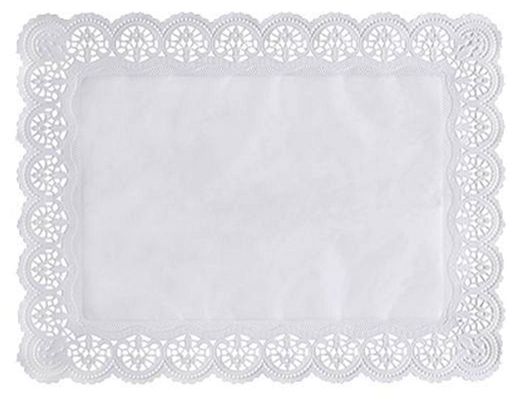 Papstar napperons en papier rectangulaire blanc 40 x 30 mm Image du produit 