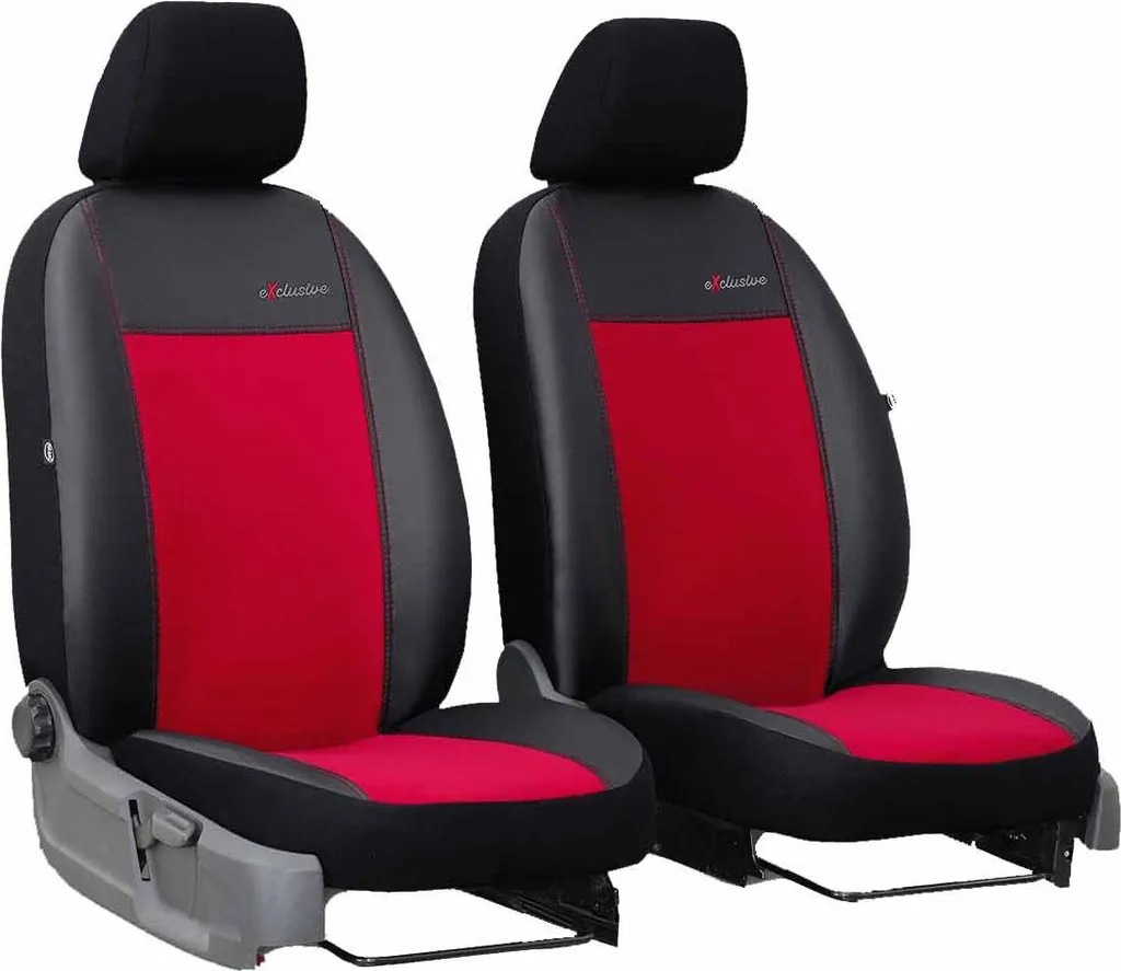 Coprisedili auto Coprisedili universali per Citroen Jumpy I Red 1+1 BUS - 10