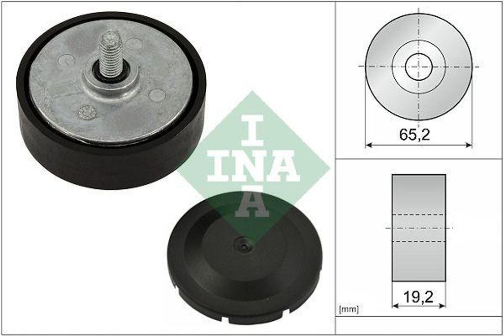 INA 532 1142 10 Umlenkrolle Keilrippenriemen für AUDI A6 Avant (4A5, C8) Q7 (4MB) A6 Limousine (4A2, C8) Q8 (4MN) A7 Sportback (4KA) A6 C8 Allroad
