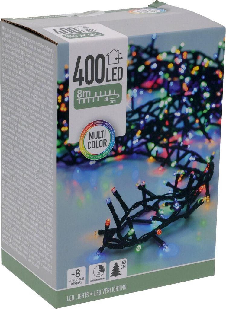 Lichterkette mit Nadeln, 400 LEDs, extra, 11 m