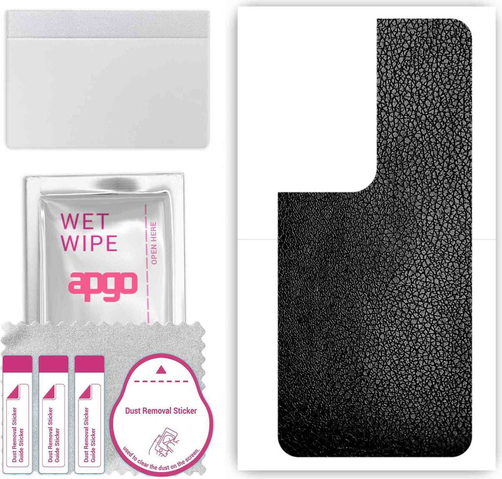apgo Rückseite Schutzfolie, Skin, kompatibel mit Honor X7b 5G, Hinten Displayschutzfolie aus Vinylfolie, kratzfest, einfache Montage - Schwarzes L...
