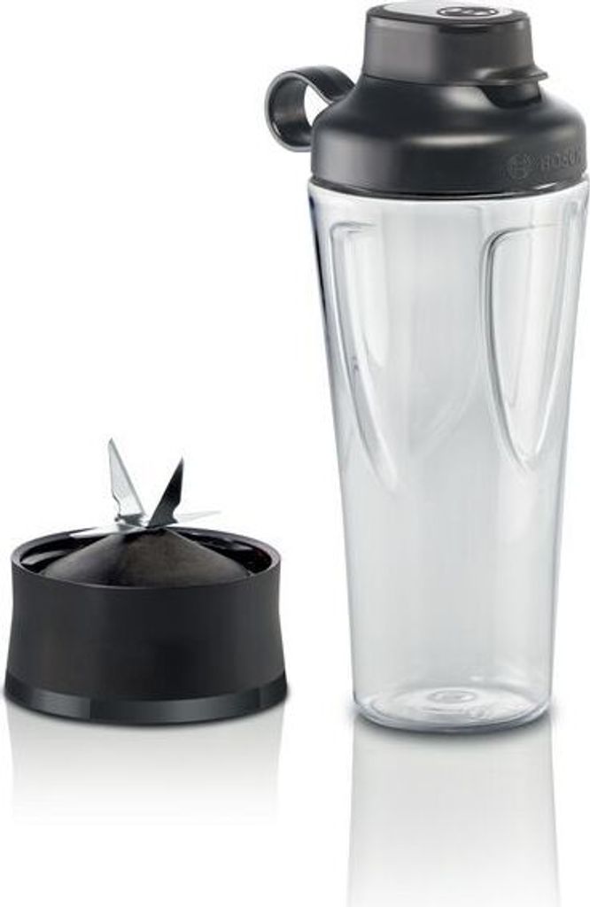 Bosch MMZBTK1B, Mixer-Flasche, Schwarz, Transparent, Produktbild 