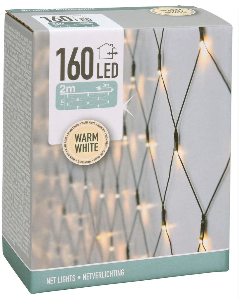 LED Netzbeleuchtung Gitternetz 50-160 LEDs Weihnachtsbeleuchtung innen und auß 