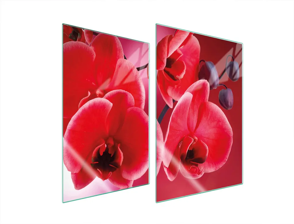Copri Piano Cottura 35x52 Vetro Ceramica Orchidea - Set 2 Pezzi