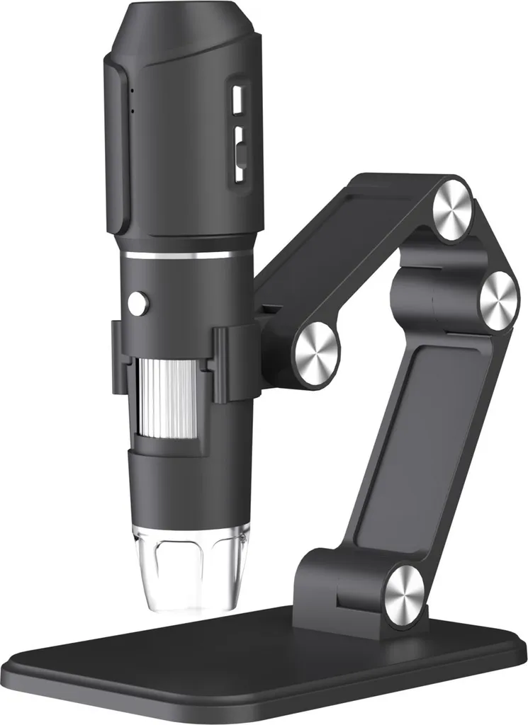 Microscope WiFi portable 2MP, loupe LED 1600X pour iPhone et Android PC