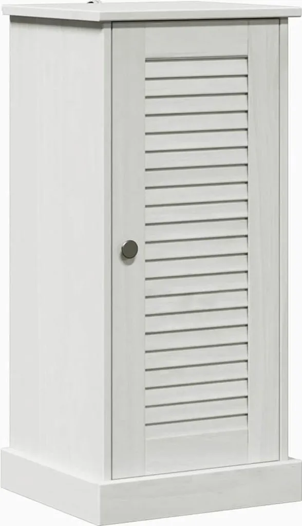 Armadietto Bagno SYFAX VIGO 37x34x80 cm | Legno Pino Bianco Antico
