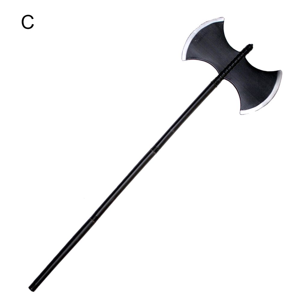 Halloween Weapon Realistic Realistic 3-Sektion Griff Kostümzubehör komfortable Grip Cosplay liefert große Halloween-Dämon-Skythe-Sichel-Axt-Axe...