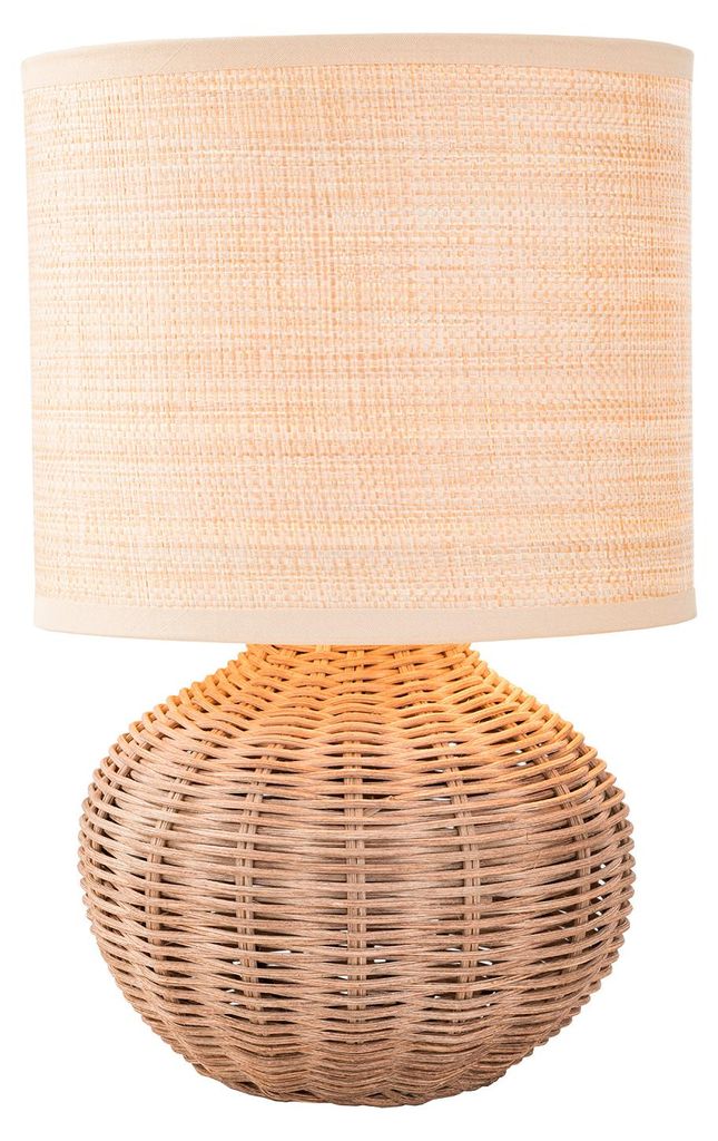 home24 Tischleuchte - Rattan - 1-flammig Produktbild 
