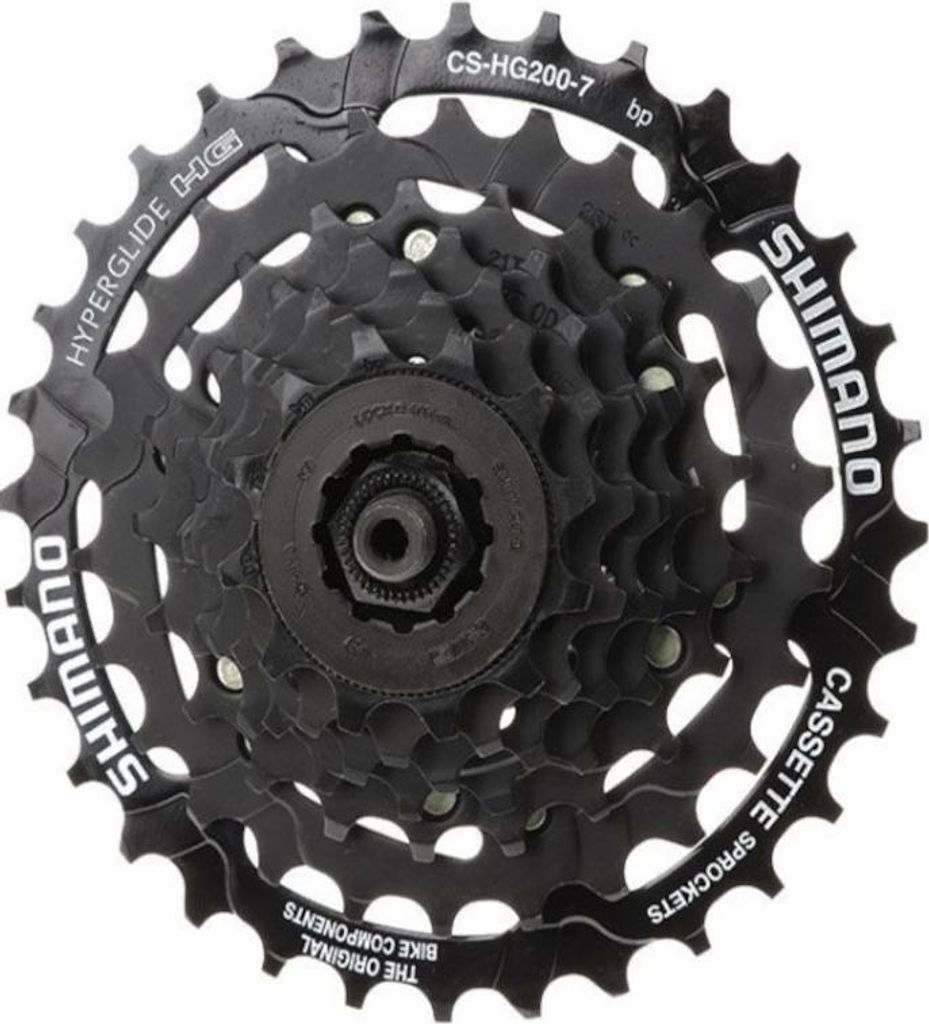 Shimano | Steckkassette CS-HG200-7 7-Fach 12-28 Zähne E-Bike Pedelec Schwarz