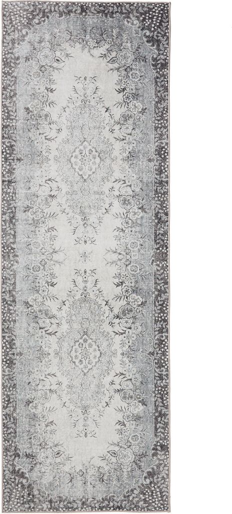 Läufer George Schwarz/Grau 80x240 cm Wohnzimmer Läufer benuta
