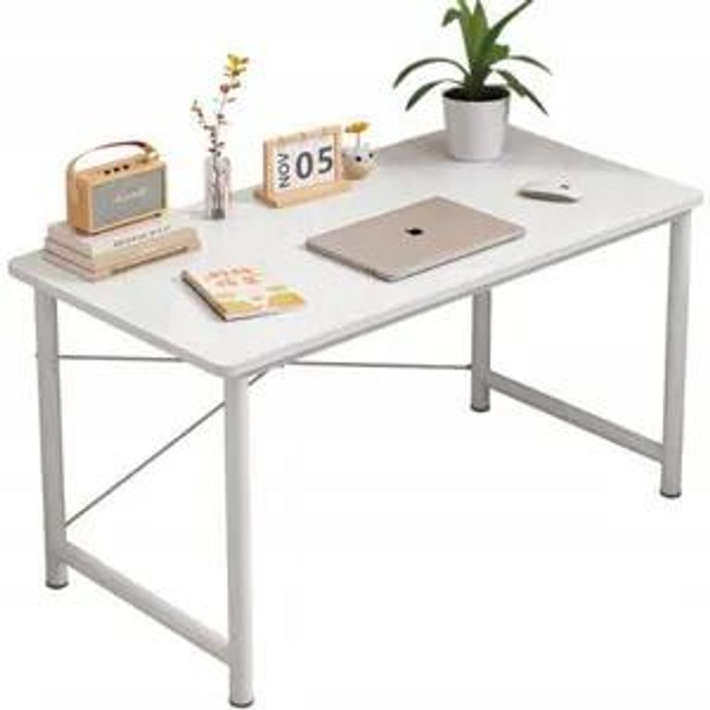 Bureau d'ordinateur blanc pour jeunes, style loft moderne, Image du produit 
