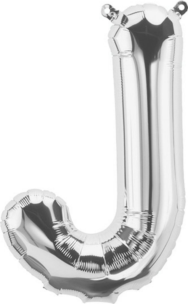 Folienballon Buchstabe J, silber, ca. 100 cm