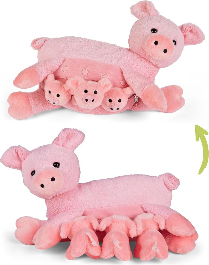 Mamanimals Plüschset: Mama & Ferkel Magnetisch