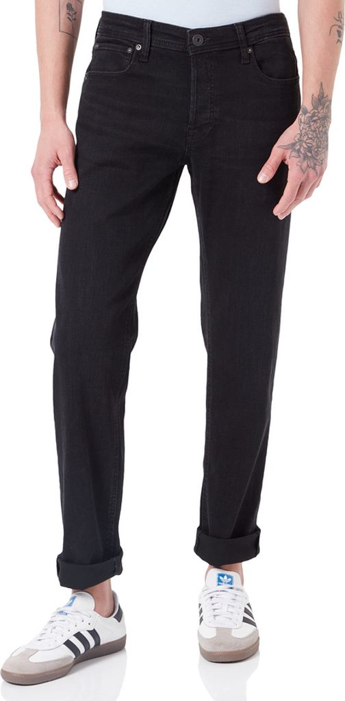 Jack & Jones 12202050, Schwarz, Jeans, Baumwolle, Elasthan, Polyester, Nicht bleichen, Feinwäsche (30°C), 1 Stück(e)
