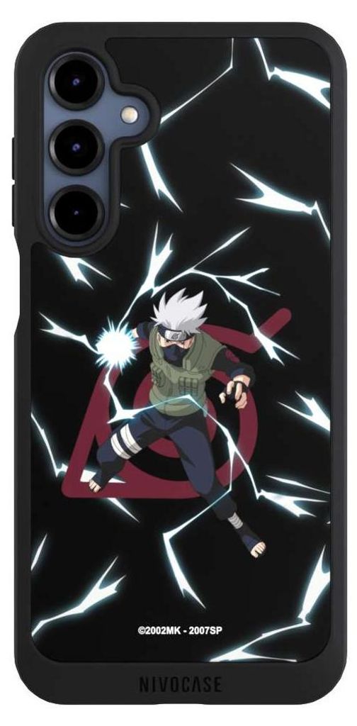 NIVOCASE Handyhülle für Samsung Galaxy A16 5G Hülle NIVOpure Case Schwarz Naruto Shippuden Offizielles Lizenzprodukt Kakashi