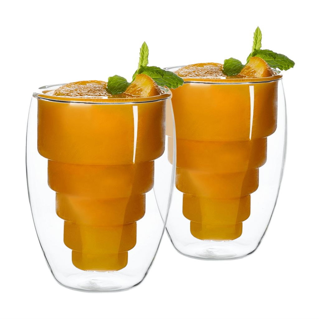 Kondela Thermobecher (2 Stück) Hotcold Typ 17 250 ml - transparent