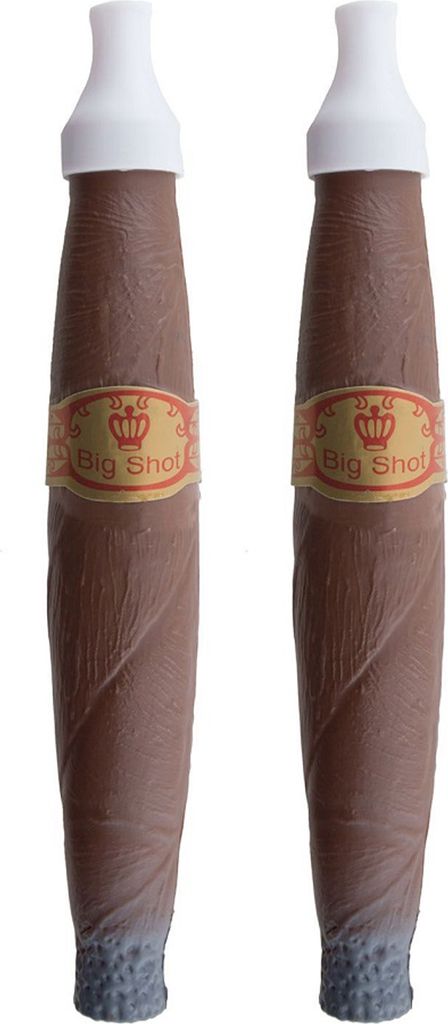 Deko-Zigarre 2 Stück Jumbo 22 cm Länge 3 cm Durchmesser mit Produktbild 
