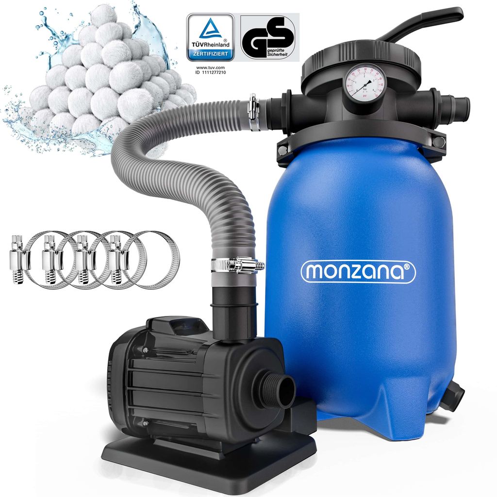 MONZANA® Filtro per Piscina 5000 l/h fino a 15.000L incl. Immagine del prodotto 