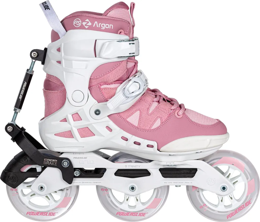 Patins à roulettes Powerslide Phuzion Argon Syncro Rose 110 Trinity 39