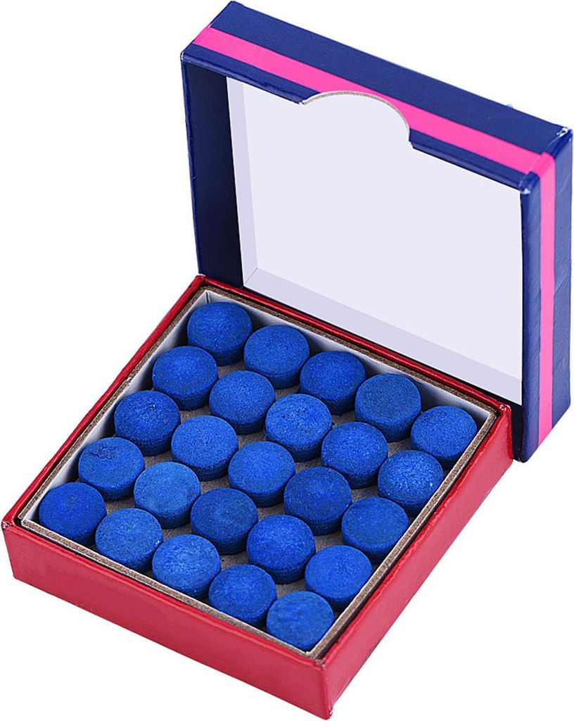 50 Stück Lot Blue Glue auf einlagigen Billard-Pool-Snooker-Queuespitzen 10 mm