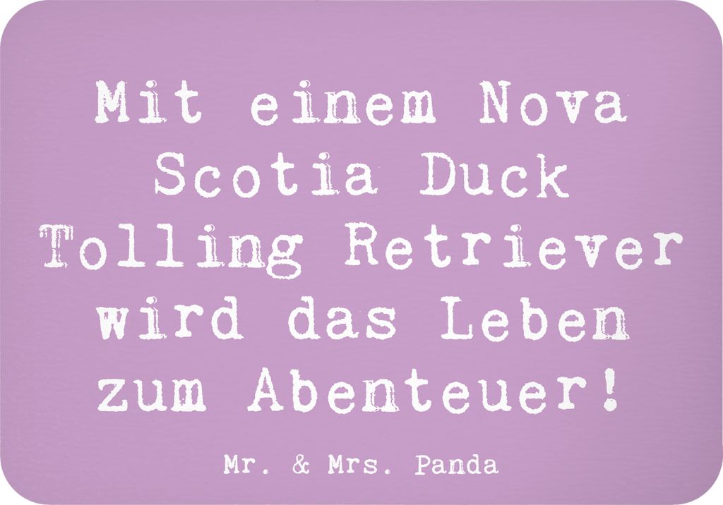 Mr. & Mrs. Panda magnet Spruch Nova Scotia Duck Abenteuer - Lavendeltraum - Geschenk, Hunderasse, intelligenter Hund, Hundesport, Tolling Retriever...