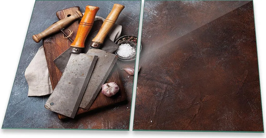 Set Coprifornelli Vetro 2x40x52 cm - Universale Induzione e Ceramica