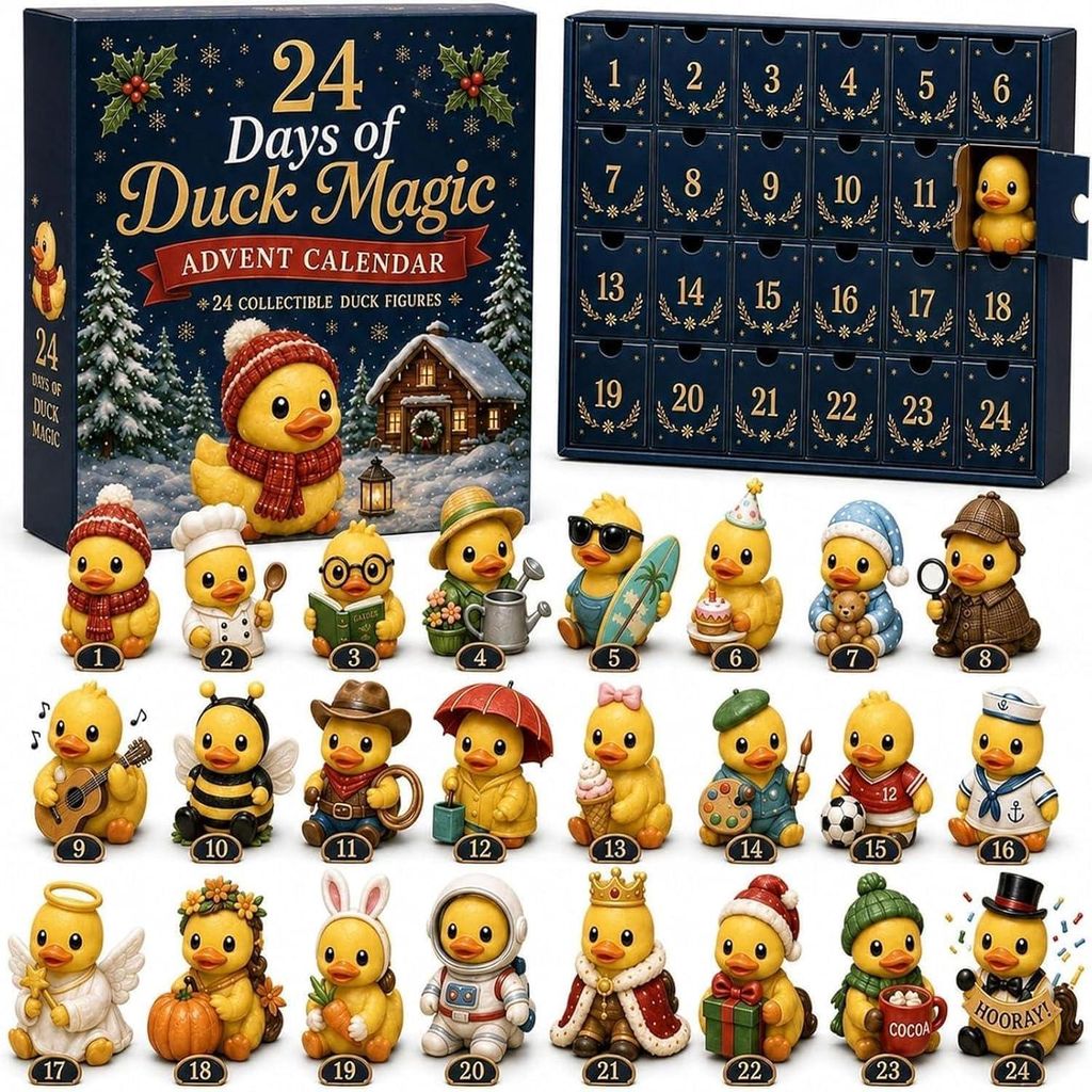 24-Tage 3D Duck Magie Adventskalender 2026 Für Weihnachten Produktbild 