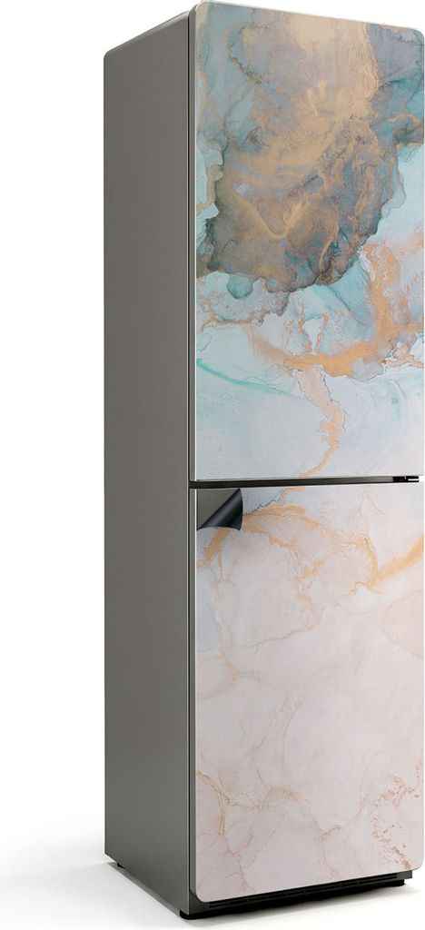Abstraktes Muster mit Adern – Magnetische Kühlschrank Abdeckung – Dekorfolie magnetisch Küche – Kühlschrank Magnet Deko – selbstklebende...