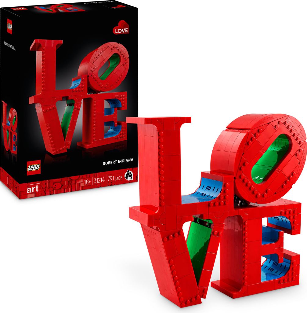 LEGO Art LOVE, Bauset für Erwachsene, Wohn-Deko, Valentins- und Muttertagsgeschenk, Geschenk für Paare, kreative Aktivität für Kunst- und Desig...