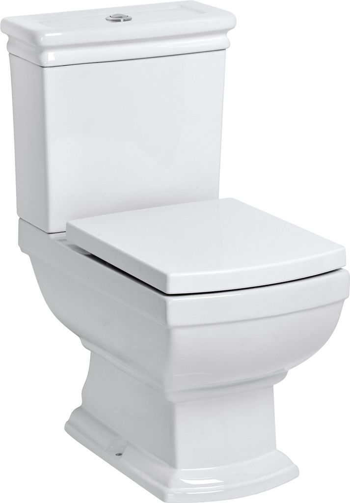 WC a pavimento WC con cassetta Soft-close stile retrò Immagine del prodotto 