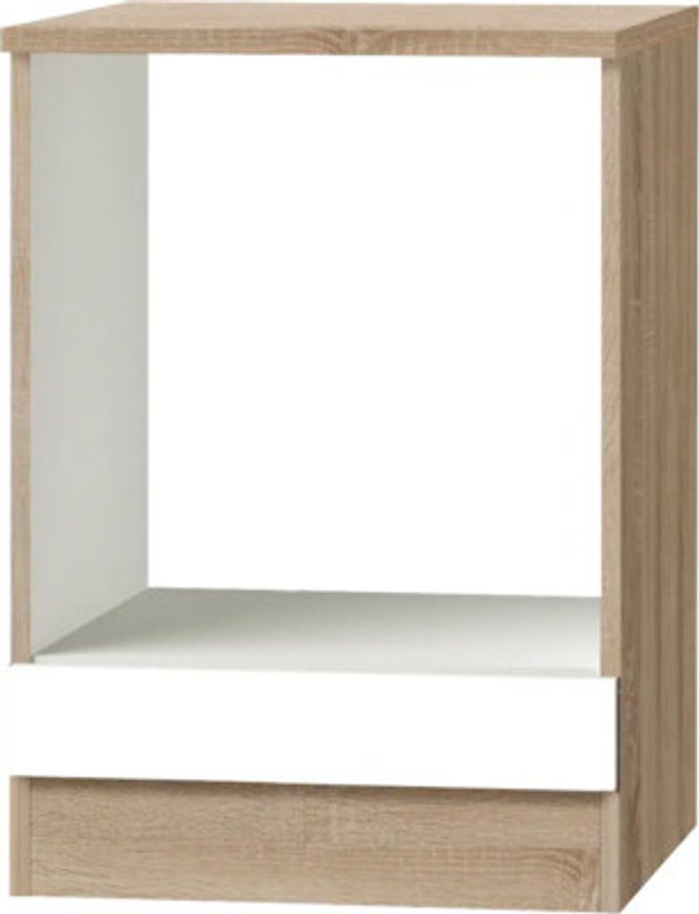 Optifit Herdumbauschrank Zamora214 BxTxH 60 x 60 x 84,8 cm weiß matt zerlegt Anschlag reversibel KUZM U634-9+