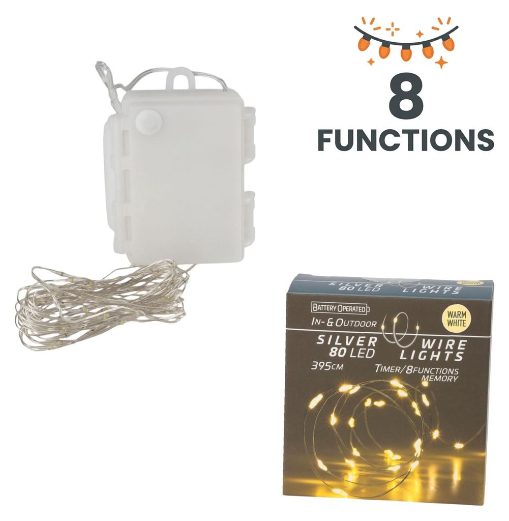 LED Lichterkette warmweiß 795 cm 160 LEDs Deko Beleuchtung Produktbild 