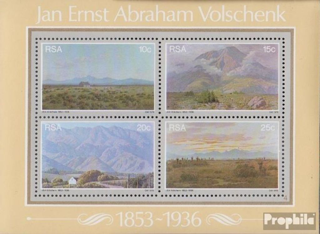 Briefmarken Südafrika 1978 Mi Block6 (kompl.Ausg.) gestempelt Jan Ernst Abraham